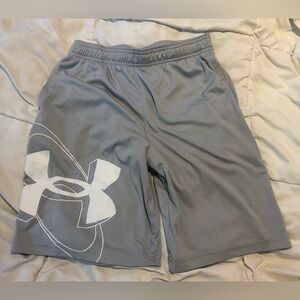 Under Armour Gray Athletic Shorts Lightweight Performance